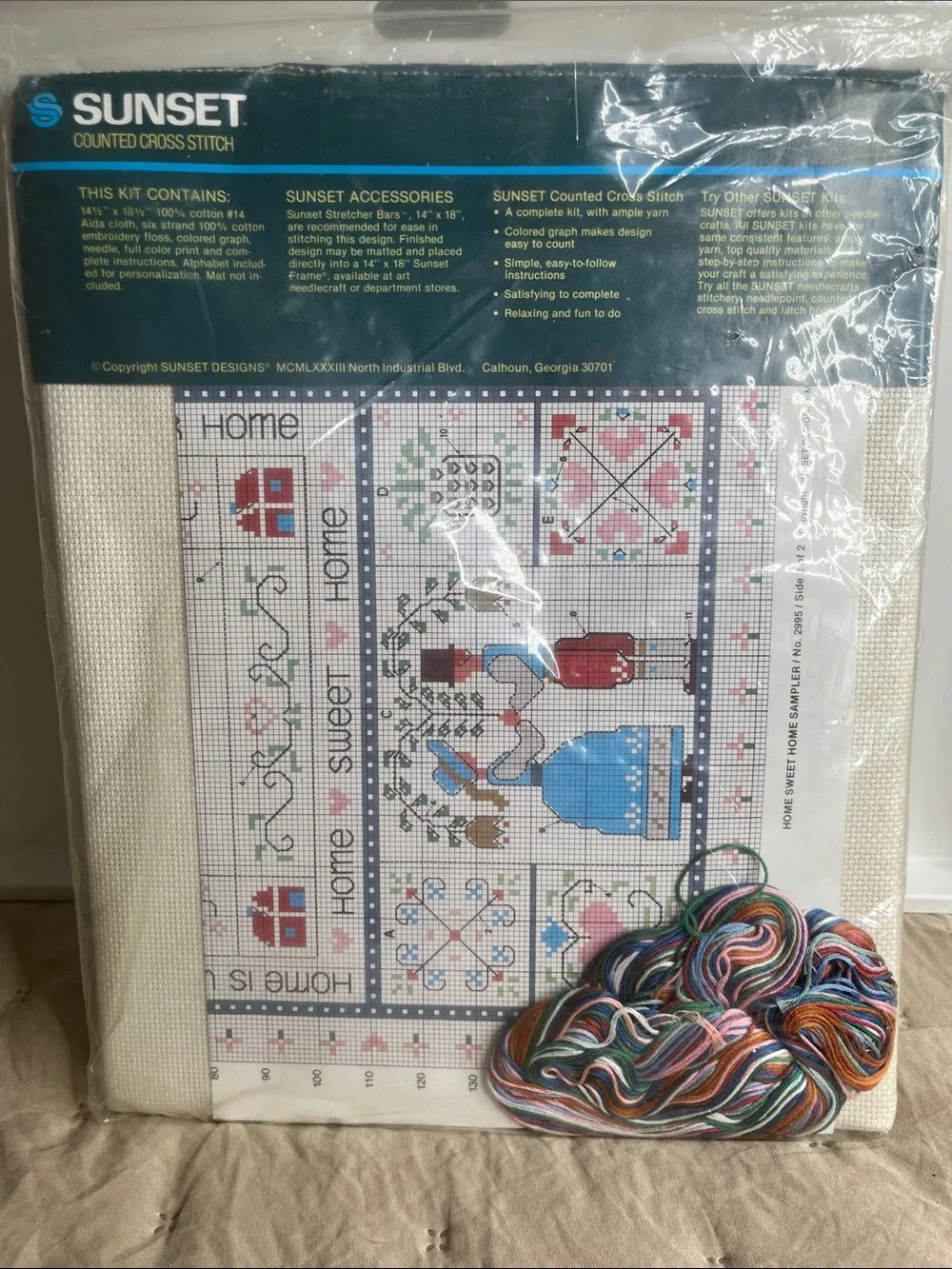 Sunset Counted Cross Stitch Home Sampler Unopened